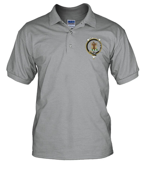 Gartshore Clan Polo Shirt, Scottish Tartan Gartshore Clans Polo Shirt Badge Style - Image 3