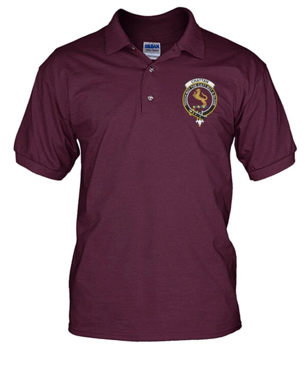 Chattan Clan Polo Shirt, Scottish Tartan Chattan Clans Polo Shirt Badge Style - Image 15