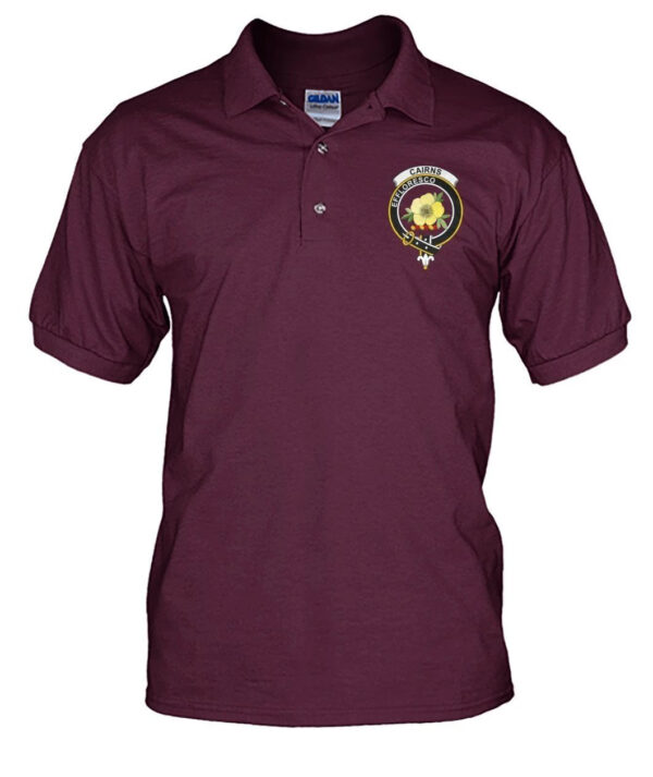 Cairns Clan Polo Shirt, Scottish Tartan Cairns Clans Polo Shirt Badge Style - Image 13