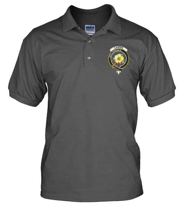 Cairns Clan Polo Shirt, Scottish Tartan Cairns Clans Polo Shirt Badge Style - Image 9