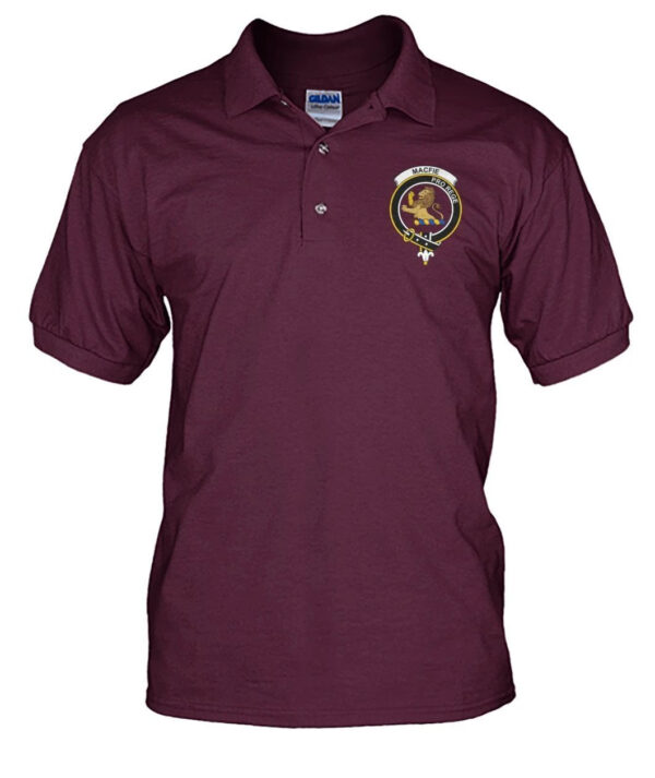 MacFie Clan Polo Shirt, Scottish Tartan MacFie Clans Polo Shirt Badge Style - Image 13