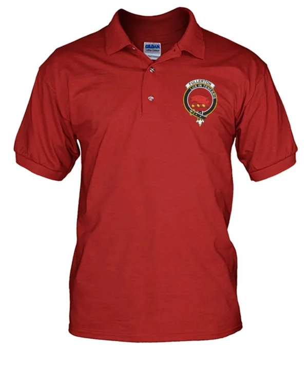 Fullerton Clan Polo Shirt, Scottish Tartan Fullerton Clans Polo Shirt Badge Style - Image 5