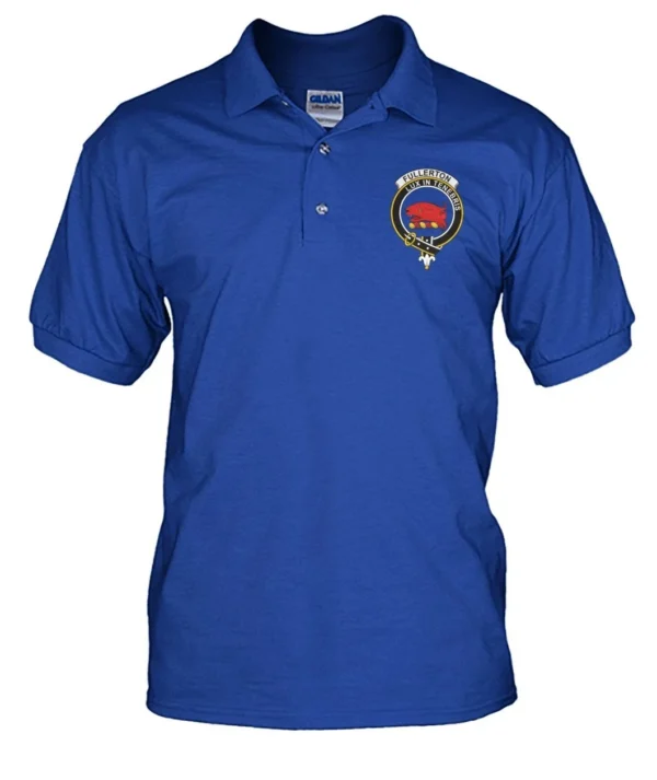 Fullerton Clan Polo Shirt, Scottish Tartan Fullerton Clans Polo Shirt Badge Style - Image 7