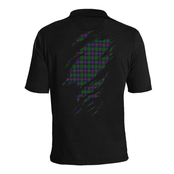 Morrison Clan Polo Shirt, Scottish Tartan Morrison Clans Polo Shirt Full Black Style - Image 4