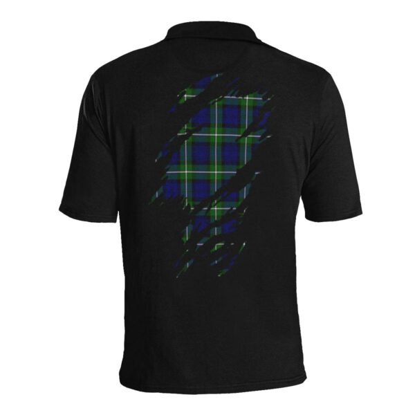 Bannerman Clan Polo Shirt, Scottish Tartan Bannerman Clans Polo Shirt Full Black Style - Image 4