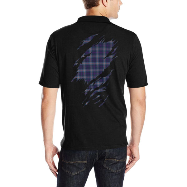 Nevoy Clan Polo Shirt, Scottish Tartan Nevoy Clans Polo Shirt Full Black Style - Image 2