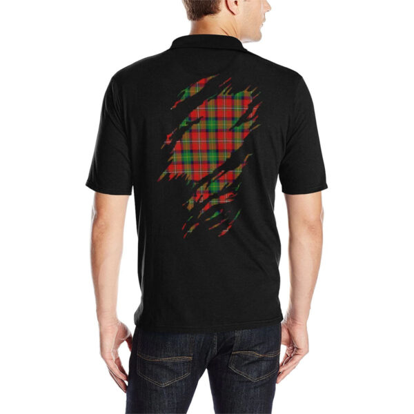 Fairlie Clan Polo Shirt, Scottish Tartan Fairlie Clans Polo Shirt Full Black Style - Image 2