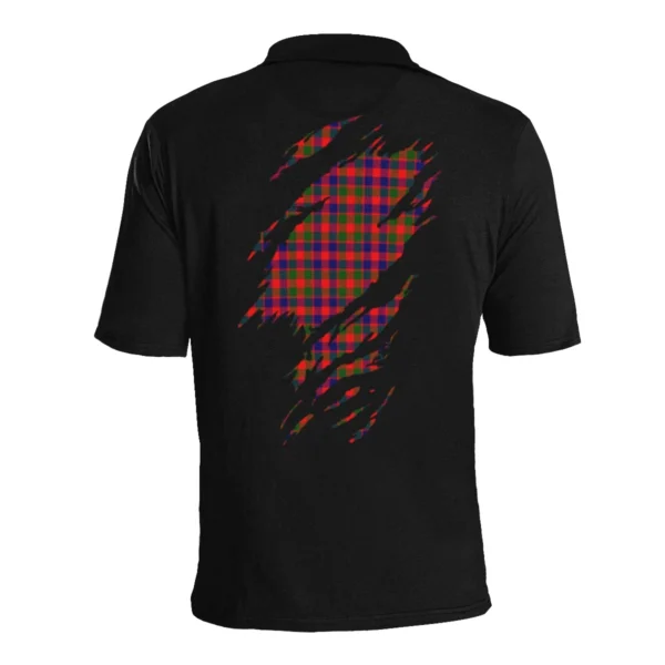 Gow (or McGouan) Clan Polo Shirt, Scottish Tartan Gow (or McGouan) Clans Polo Shirt Full Black Style - Image 4