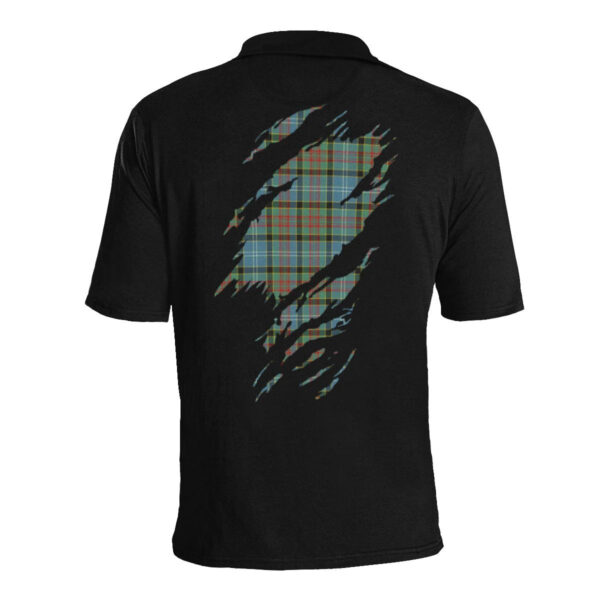 Cathcart Clan Polo Shirt, Scottish Tartan Cathcart Clans Polo Shirt Full Black Style - Image 4