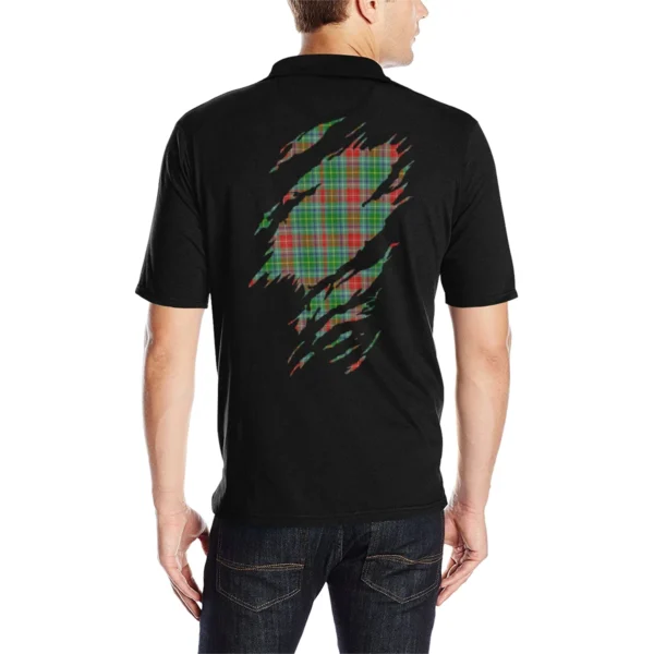 Muirhead Clan Polo Shirt, Scottish Tartan Muirhead Clans Polo Shirt Full Black Style - Image 2