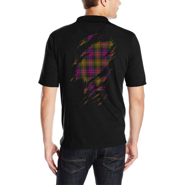 Carnegie Clan Polo Shirt, Scottish Tartan Carnegie Clans Polo Shirt Full Black Style - Image 2