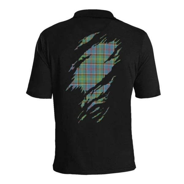 Whitelaw Clan Polo Shirt, Scottish Tartan Whitelaw Clans Polo Shirt Full Black Style - Image 4