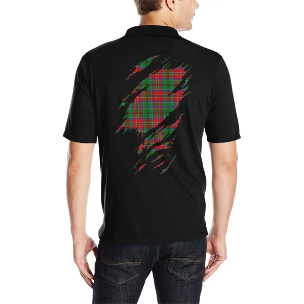 MacCulloch (McCulloch) Clan Polo Shirt, Scottish Tartan MacCulloch (McCulloch) Clans Polo Shirt Full Black Style - Image 2