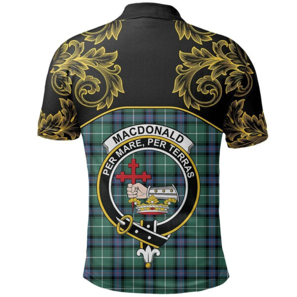 MacDonald of the Isles Hunting Ancient Clan Polo Shirt, Scottish Tartan MacDonald of the Isles Hunting Ancient Clans Polo Shirt Empire Style - Image 3