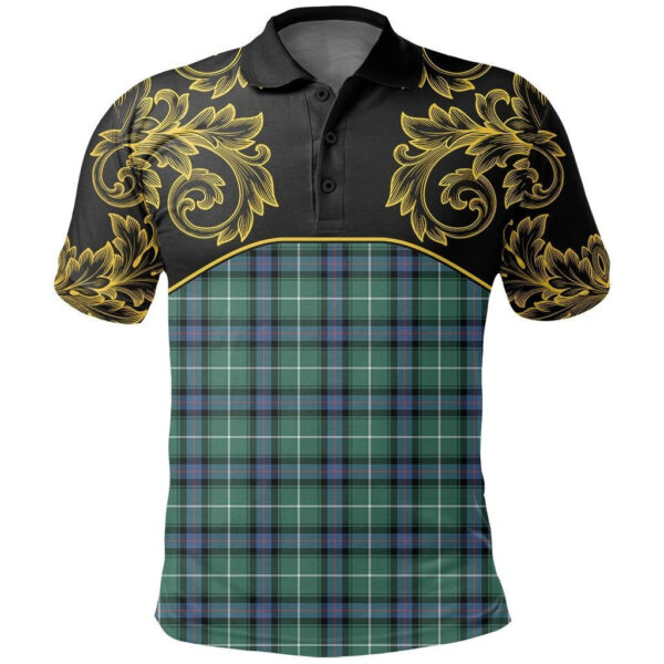 MacDonald of the Isles Hunting Ancient Clan Polo Shirt, Scottish Tartan MacDonald of the Isles Hunting Ancient Clans Polo Shirt Empire Style - Image 2