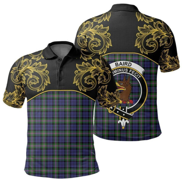 Baird Modern Clan Polo Shirt, Scottish Tartan Baird Modern Clans Polo Shirt Empire Style