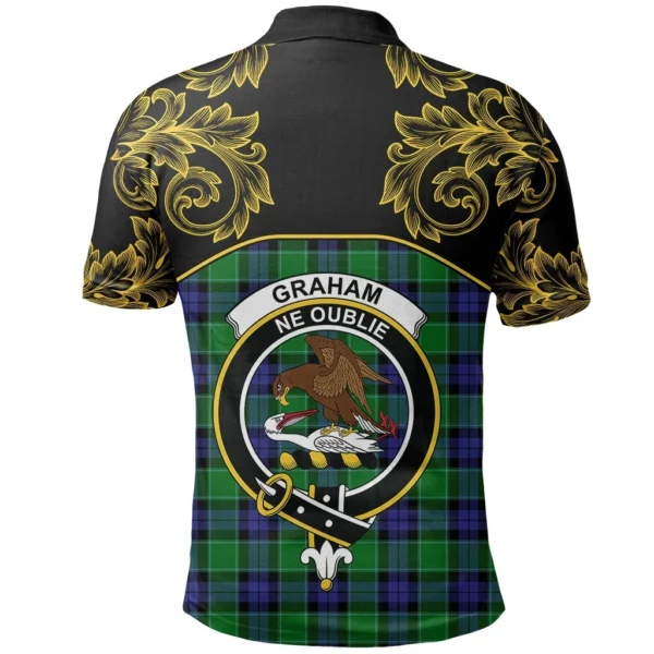 Graham of Menteith Modern Clan Polo Shirt, Scottish Tartan Graham of Menteith Modern Clans Polo Shirt Empire Style - Image 3