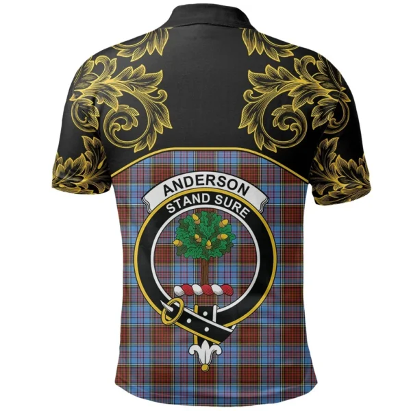 Anderson Modern Clan Polo Shirt, Scottish Tartan Anderson Modern Clans Polo Shirt Empire Style - Image 3