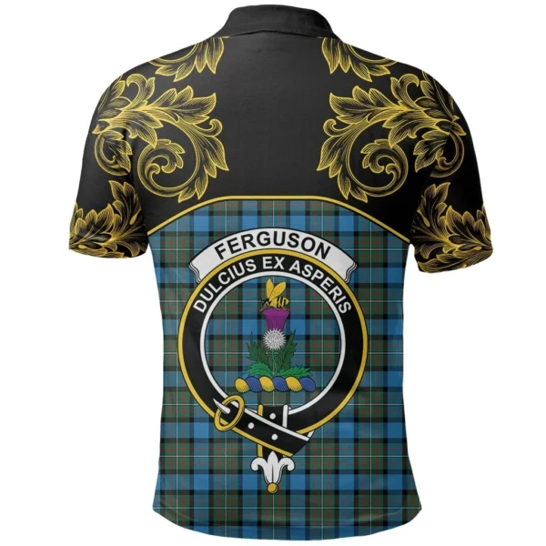 Fergusson Ancient Clan Polo Shirt, Scottish Tartan Fergusson Ancient Clans Polo Shirt Empire Style - Image 3