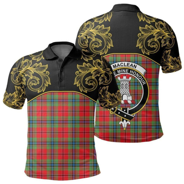 MacLean of Duart Modern Clan Polo Shirt, Scottish Tartan MacLean of Duart Modern Clans Polo Shirt Empire Style