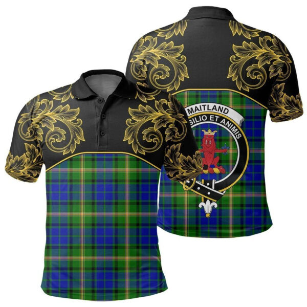 Maitland Clan Polo Shirt, Scottish Tartan Maitland Clans Polo Shirt Empire Style