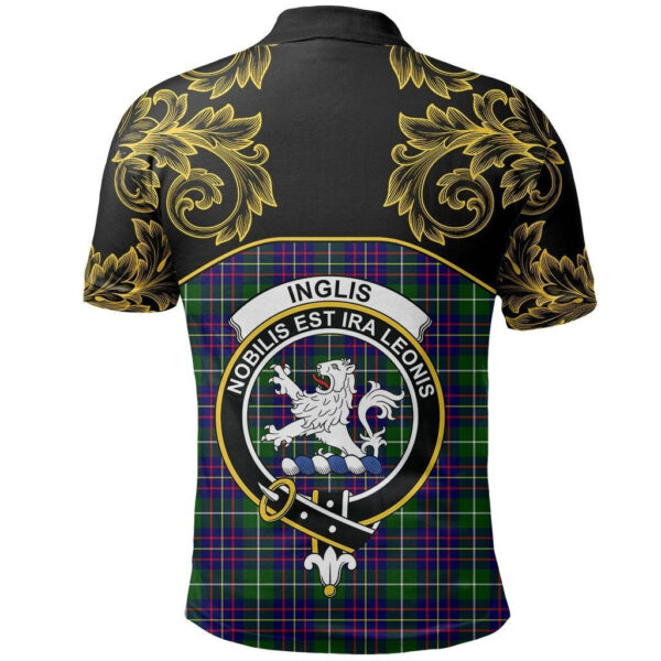 Inglis Modern Clan Polo Shirt, Scottish Tartan Inglis Modern Clans Polo Shirt Empire Style - Image 3