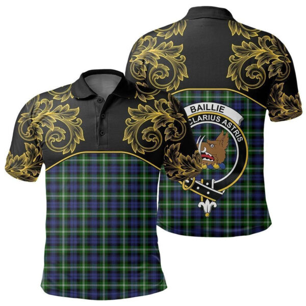 Baillie Modern Clan Polo Shirt, Scottish Tartan Baillie Modern Clans Polo Shirt Empire Style