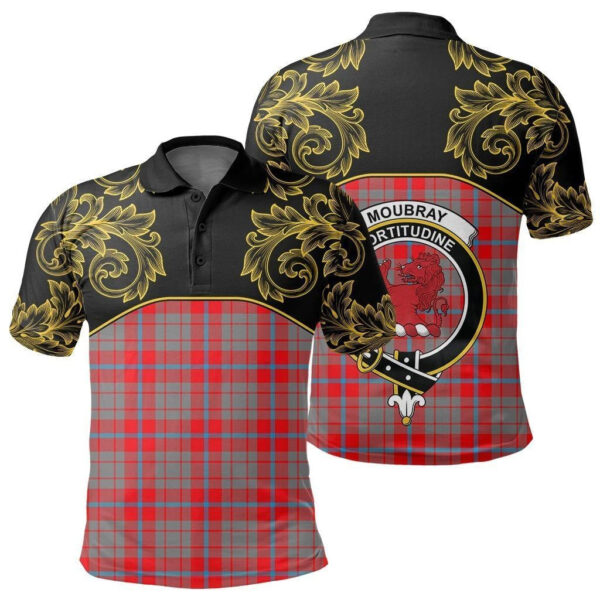 Moubray Clan Polo Shirt, Scottish Tartan Moubray Clans Polo Shirt Empire Style