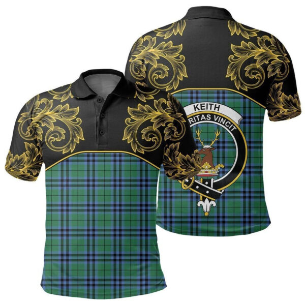 Keith Ancient Clan Polo Shirt, Scottish Tartan Keith Ancient Clans Polo Shirt Empire Style