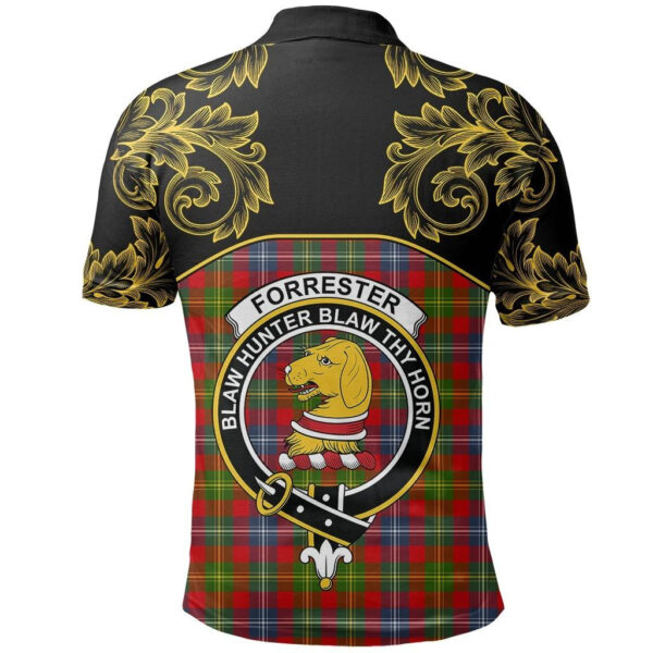 Forrester Clan Polo Shirt, Scottish Tartan Forrester Clans Polo Shirt Empire Style - Image 3