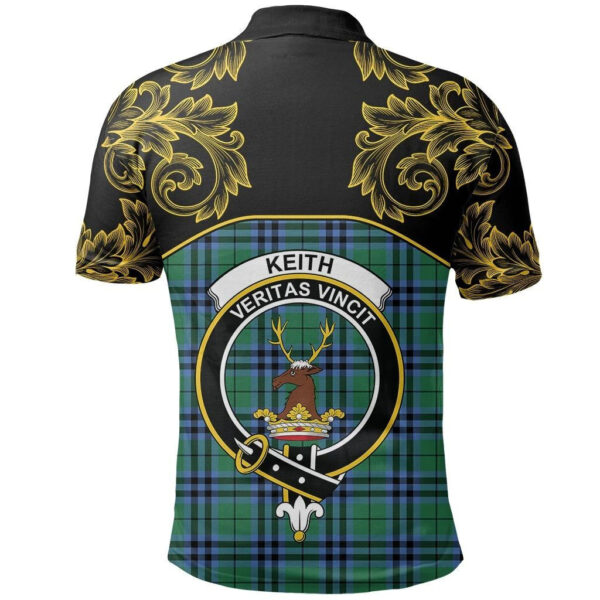 Keith Ancient Clan Polo Shirt, Scottish Tartan Keith Ancient Clans Polo Shirt Empire Style - Image 3