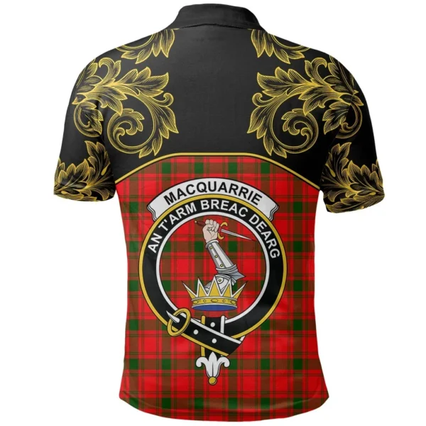 MacQuarrie Modern Clan Polo Shirt, Scottish Tartan MacQuarrie Modern Clans Polo Shirt Empire Style - Image 3