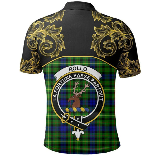 Rollo Modern Clan Polo Shirt, Scottish Tartan Rollo Modern Clans Polo Shirt Empire Style - Image 3