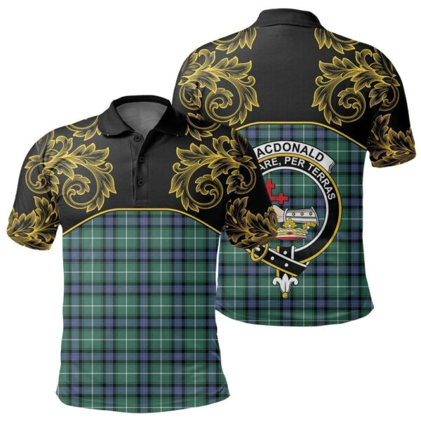 MacDonald of the Isles Hunting Ancient Clan Polo Shirt, Scottish Tartan MacDonald of the Isles Hunting Ancient Clans Polo Shirt Empire Style