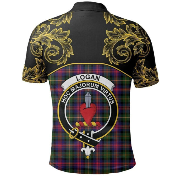 Logan Modern Clan Polo Shirt, Scottish Tartan Logan Modern Clans Polo Shirt Empire Style - Image 3