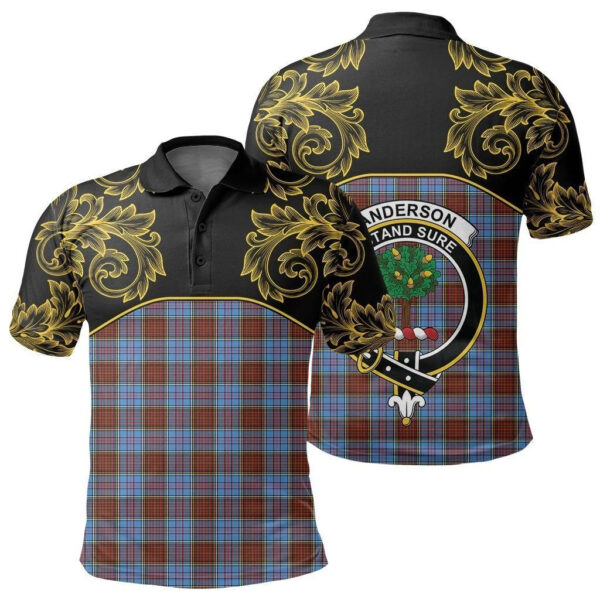 Anderson Modern Clan Polo Shirt, Scottish Tartan Anderson Modern Clans Polo Shirt Empire Style