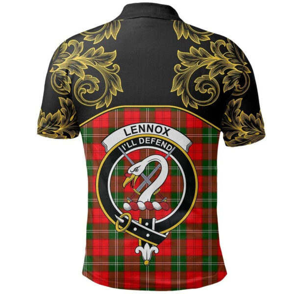 Lennox Modern Clan Polo Shirt, Scottish Tartan Lennox Modern Clans Polo Shirt Empire Style - Image 3