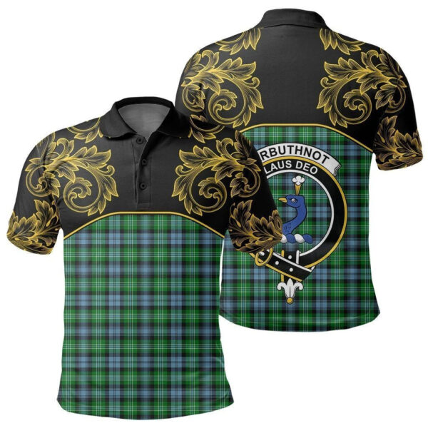 Arbuthnot Ancient Clan Polo Shirt, Scottish Tartan Arbuthnot Ancient Clans Polo Shirt Empire Style