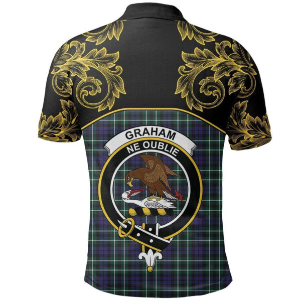 Graham of Montrose Modern Clan Polo Shirt, Scottish Tartan Graham of Montrose Modern Clans Polo Shirt Empire Style - Image 3