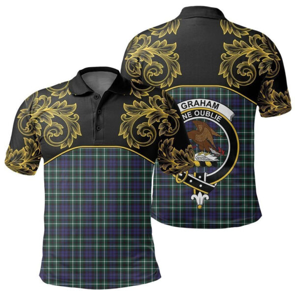 Graham of Montrose Modern Clan Polo Shirt, Scottish Tartan Graham of Montrose Modern Clans Polo Shirt Empire Style