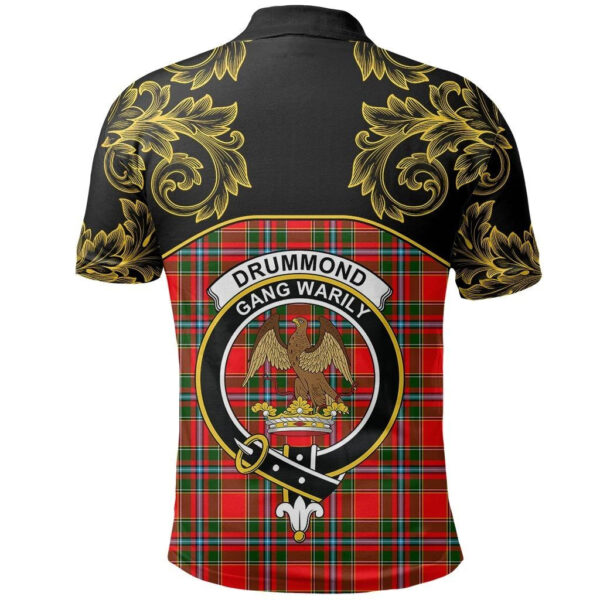 Drummond of Perth Clan Polo Shirt, Scottish Tartan Drummond of Perth Clans Polo Shirt Empire Style - Image 3