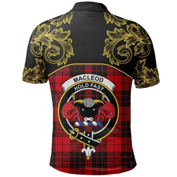 MacLeod of Raasay Clan Polo Shirt, Scottish Tartan MacLeod of Raasay Clans Polo Shirt Empire Style - Image 3