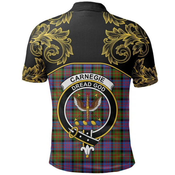 Carnegie Ancient Clan Polo Shirt, Scottish Tartan Carnegie Ancient Clans Polo Shirt Empire Style - Image 3