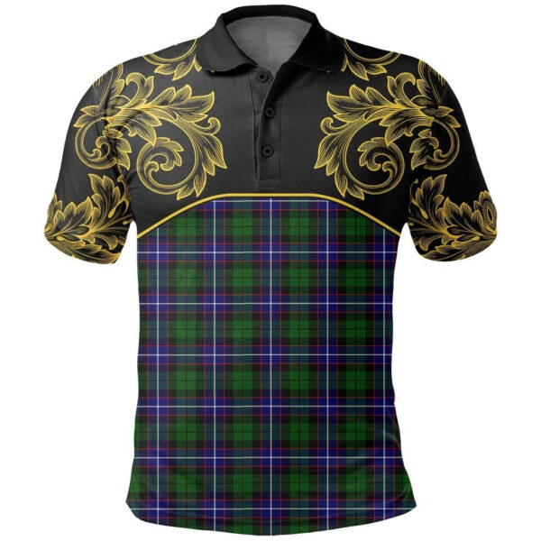 Russell Modern Clan Polo Shirt, Scottish Tartan Russell Modern Clans Polo Shirt Empire Style - Image 2