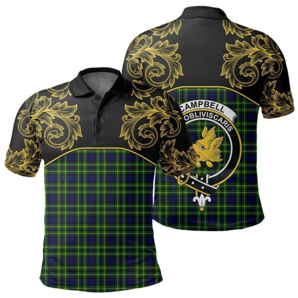 Campbell of Breadalbane Modern Clan Polo Shirt, Scottish Tartan Campbell of Breadalbane Modern Clans Polo Shirt Empire Style