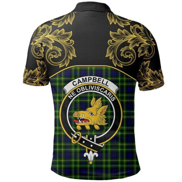 Campbell of Breadalbane Modern Clan Polo Shirt, Scottish Tartan Campbell of Breadalbane Modern Clans Polo Shirt Empire Style - Image 3