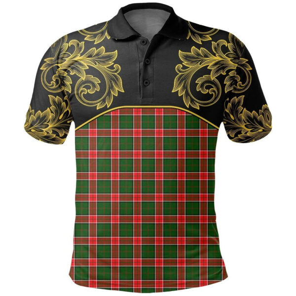 Pollock Modern Clan Polo Shirt, Scottish Tartan Pollock Modern Clans Polo Shirt Empire Style - Image 2