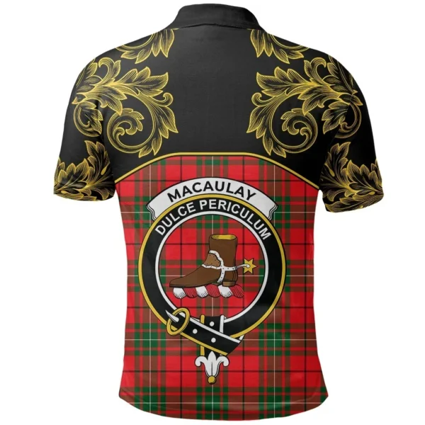 MacAulay Modern Clan Polo Shirt, Scottish Tartan MacAulay Modern Clans Polo Shirt Empire Style - Image 3