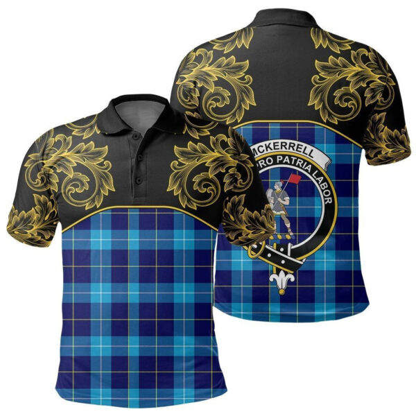 McKerrell Clan Polo Shirt, Scottish Tartan McKerrell Clans Polo Shirt Empire Style