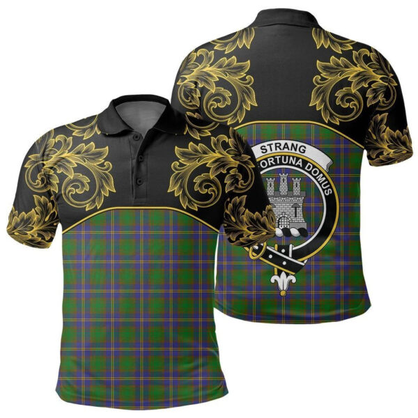 Strange of Balkaskie Clan Polo Shirt, Scottish Tartan Strange of Balkaskie Clans Polo Shirt Empire Style